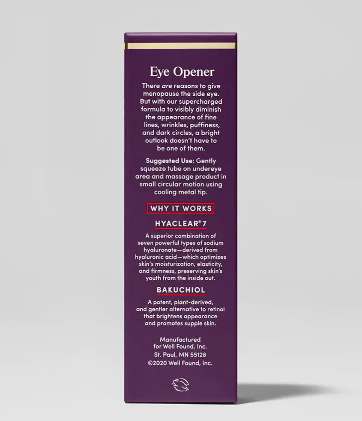 Image of Womaness - Eye Opener - Smoothing & Brightening Cream: 0.5 fl oz